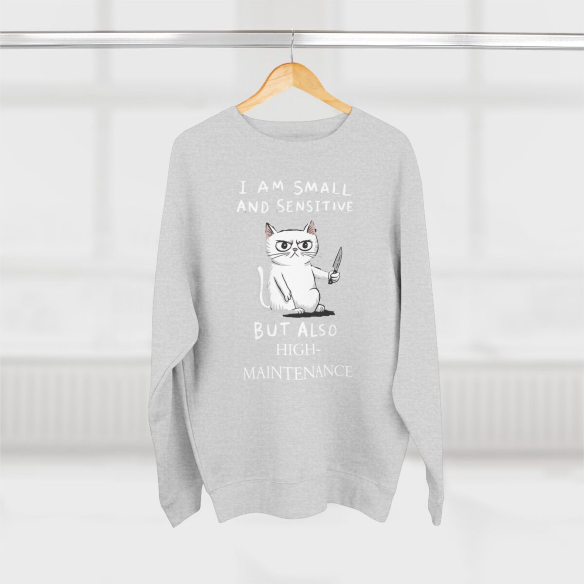 I'm high- maintenance Unisex Crewneck Sweatshirt - Image 4