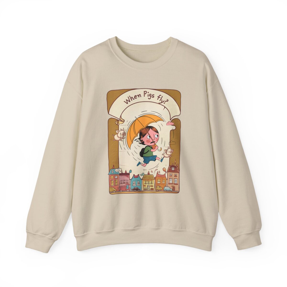 When pigs fly? Unisex Heavy Blend™ Crewneck Sweatshirt - Image 5