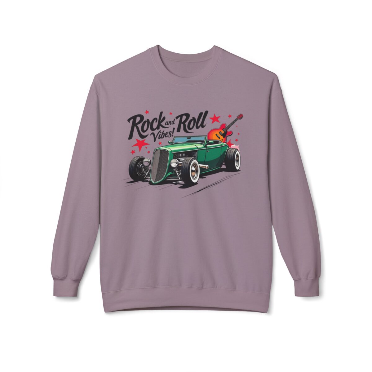 Rock & Roll Vibes Unisex Midweight Softstyle Fleece Crewneck Sweatshirt - Image 37