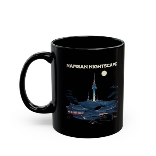 Namsan Nightscape Black Mug (11oz, 15oz) - Image 3