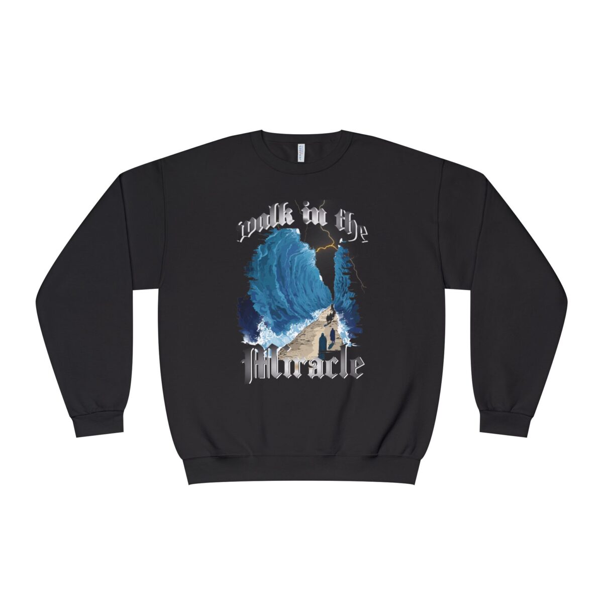 Walk in the miracle Unisex NuBlend® Crewneck Sweatshirt - Image 5