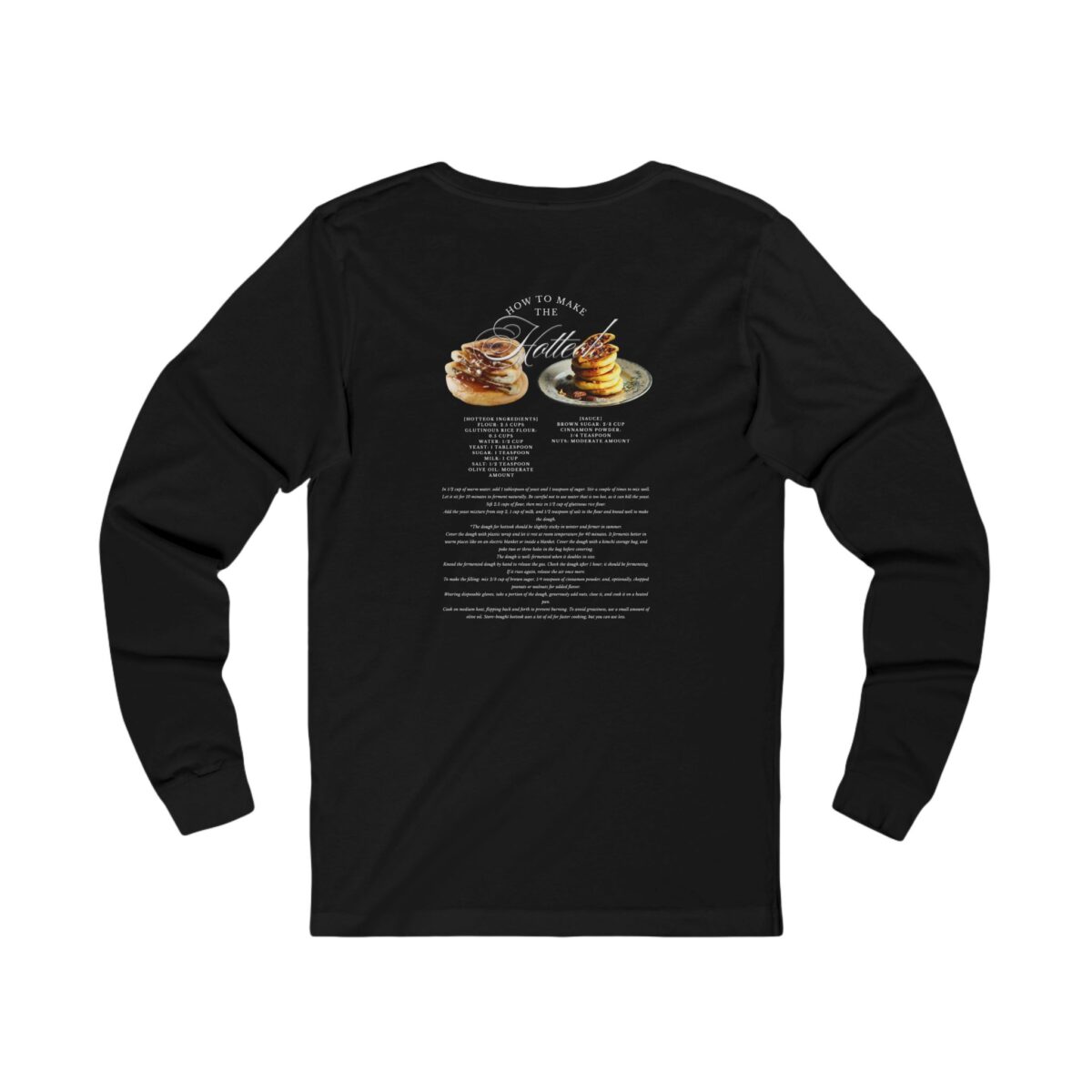 How to make hotteok Unisex Jersey Long Sleeve Tee - Image 2
