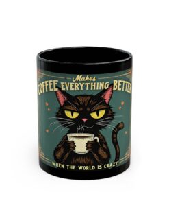 Coffee makes everything better Black Mug (11oz, 15oz)
