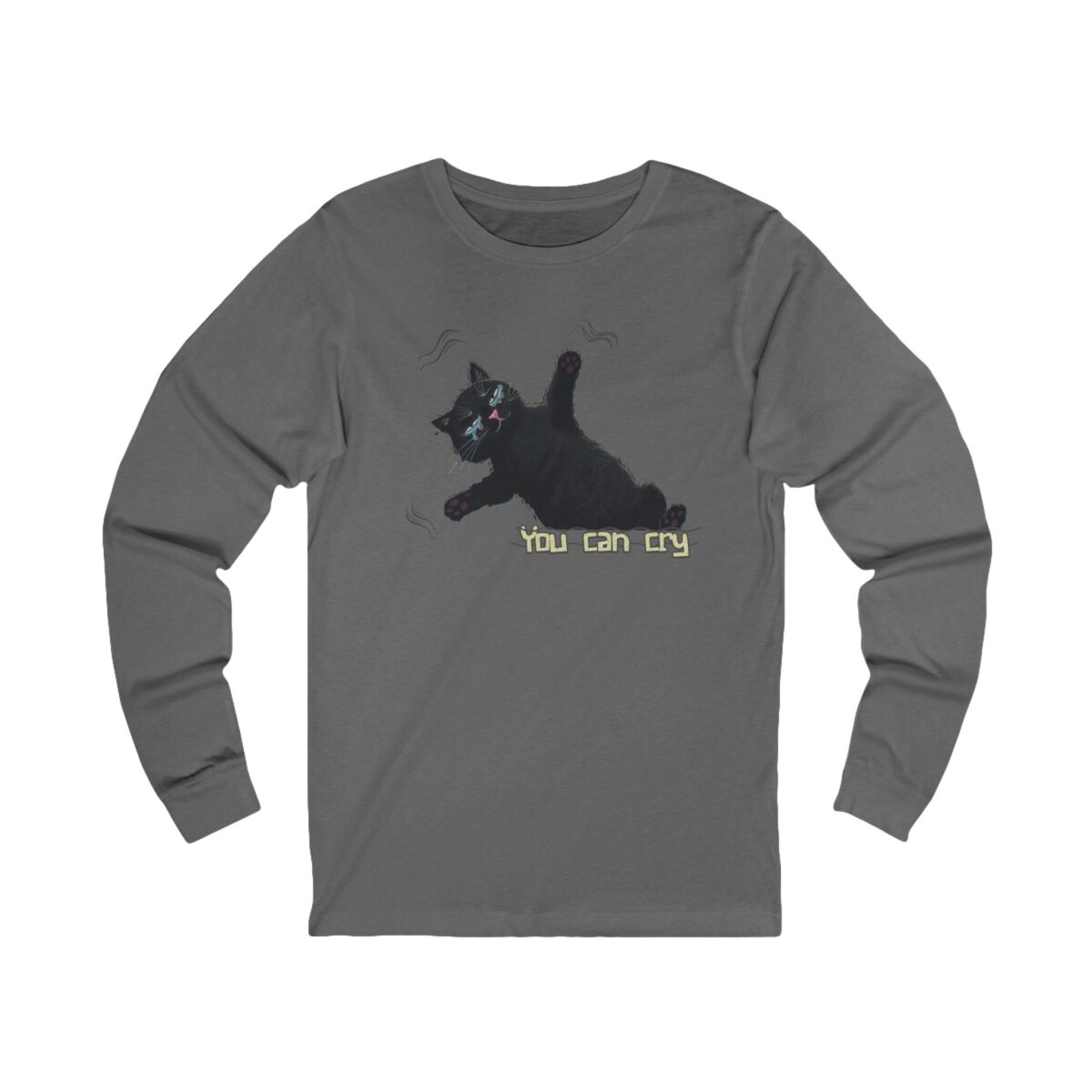 You can cry Unisex Jersey Long Sleeve Tee - Image 3
