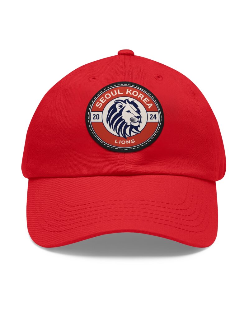 Seoul Korea Lions Hat with Leather Patch (Round)