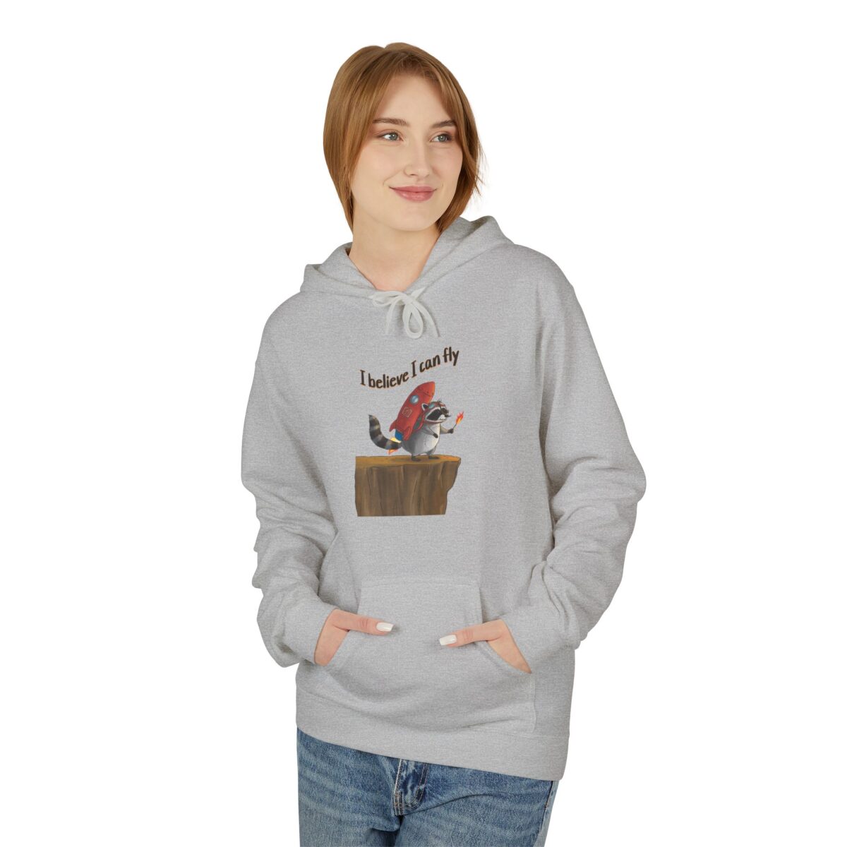 I believe I can fly Unisex Midweight Softstyle Fleece Hoodie - Image 11