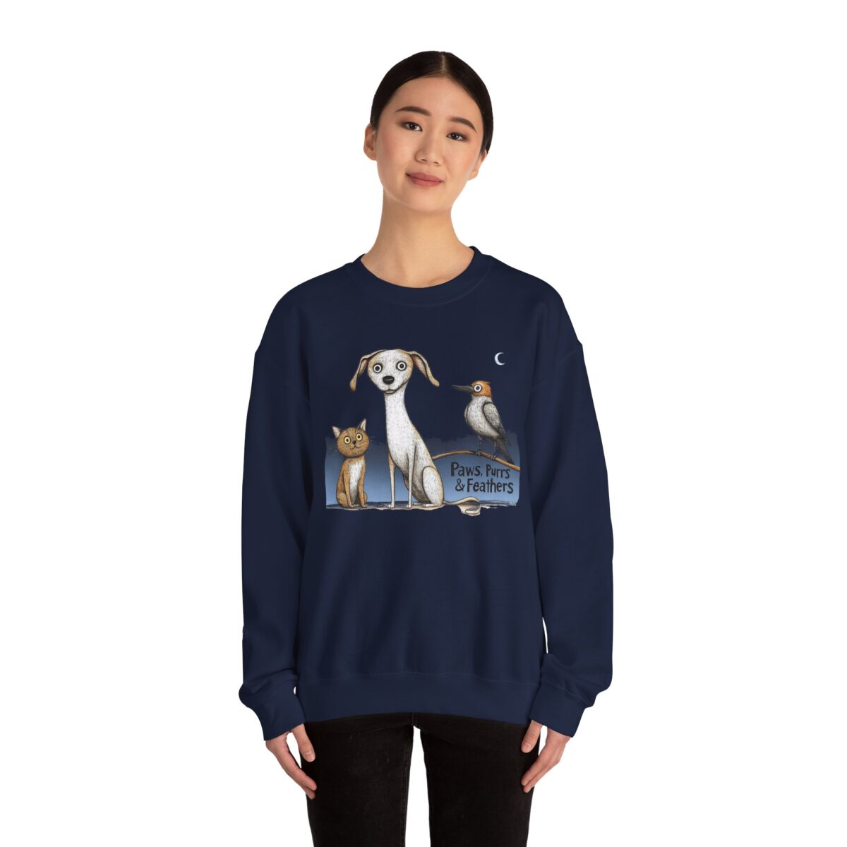 Paws, Purrs & Feathers Unisex Heavy Blend™ Crewneck Sweatshirt - Image 32
