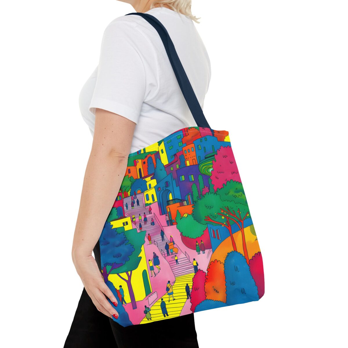 The hillside village in Korea Tote Bag (AOP) - Image 56