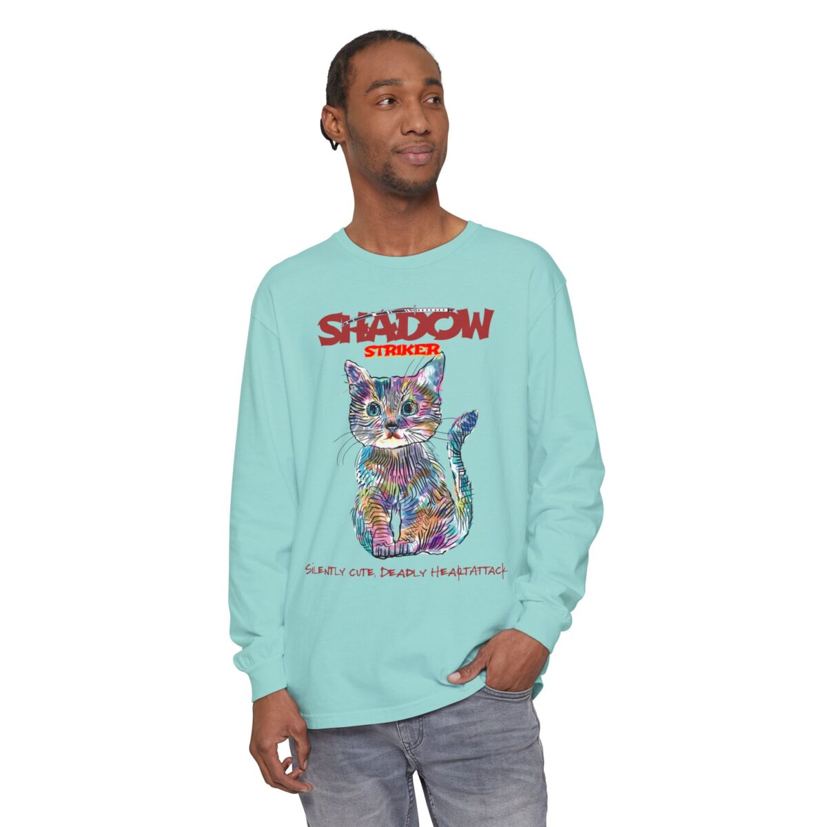 Shadow Striker Unisex Garment-dyed Long Sleeve T-Shirt - Image 35