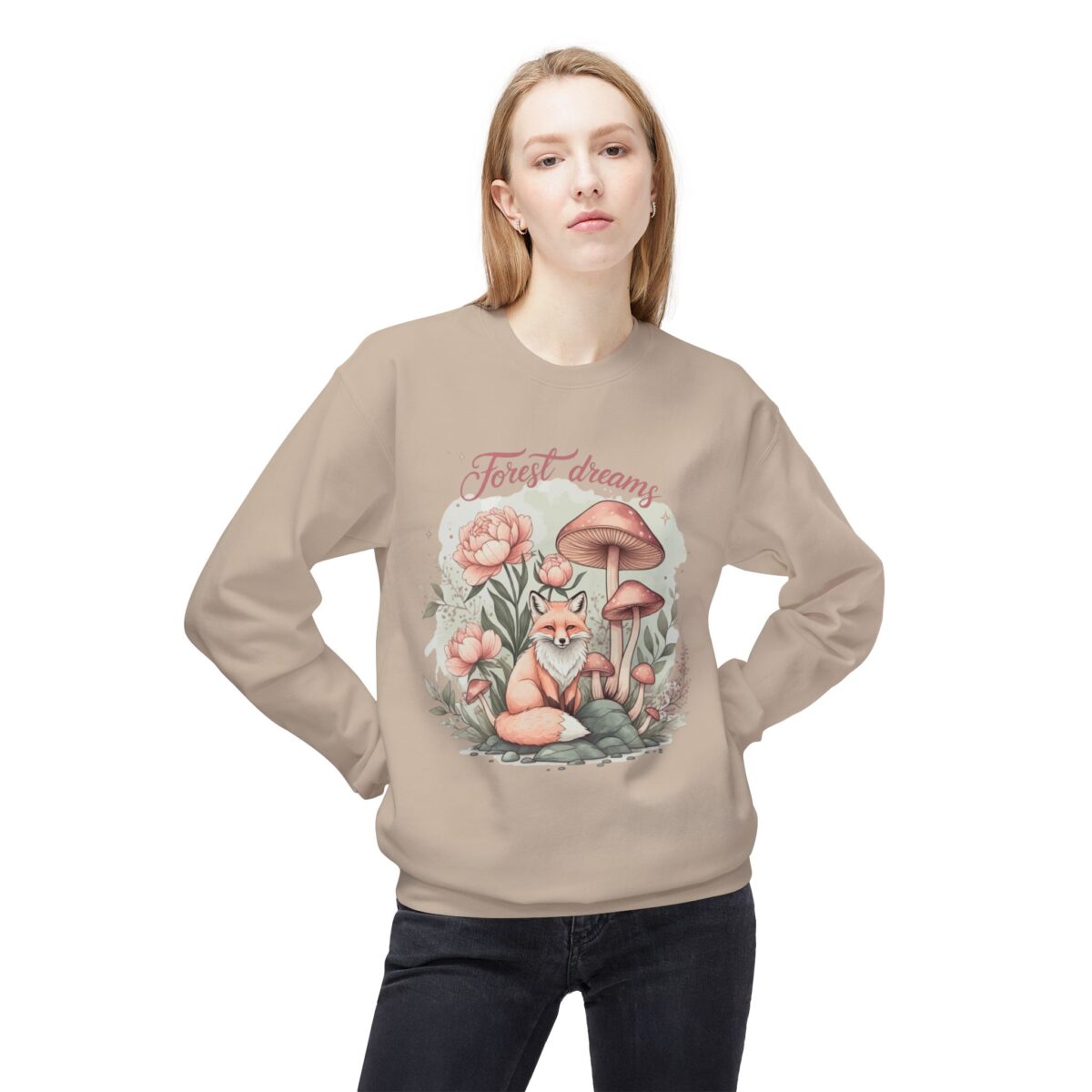 Forest dream Unisex Midweight Softstyle Fleece Crewneck Sweatshirt - Image 11