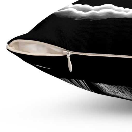 Night watcher Spun Polyester Square Pillow - Image 12
