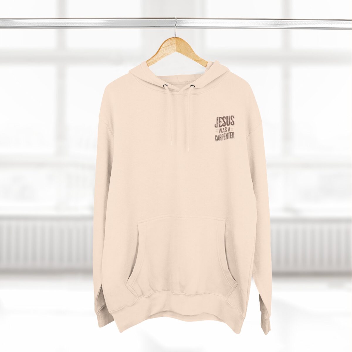 Jesus was a carpenter Three-Panel Fleece Hoodie - Image 24