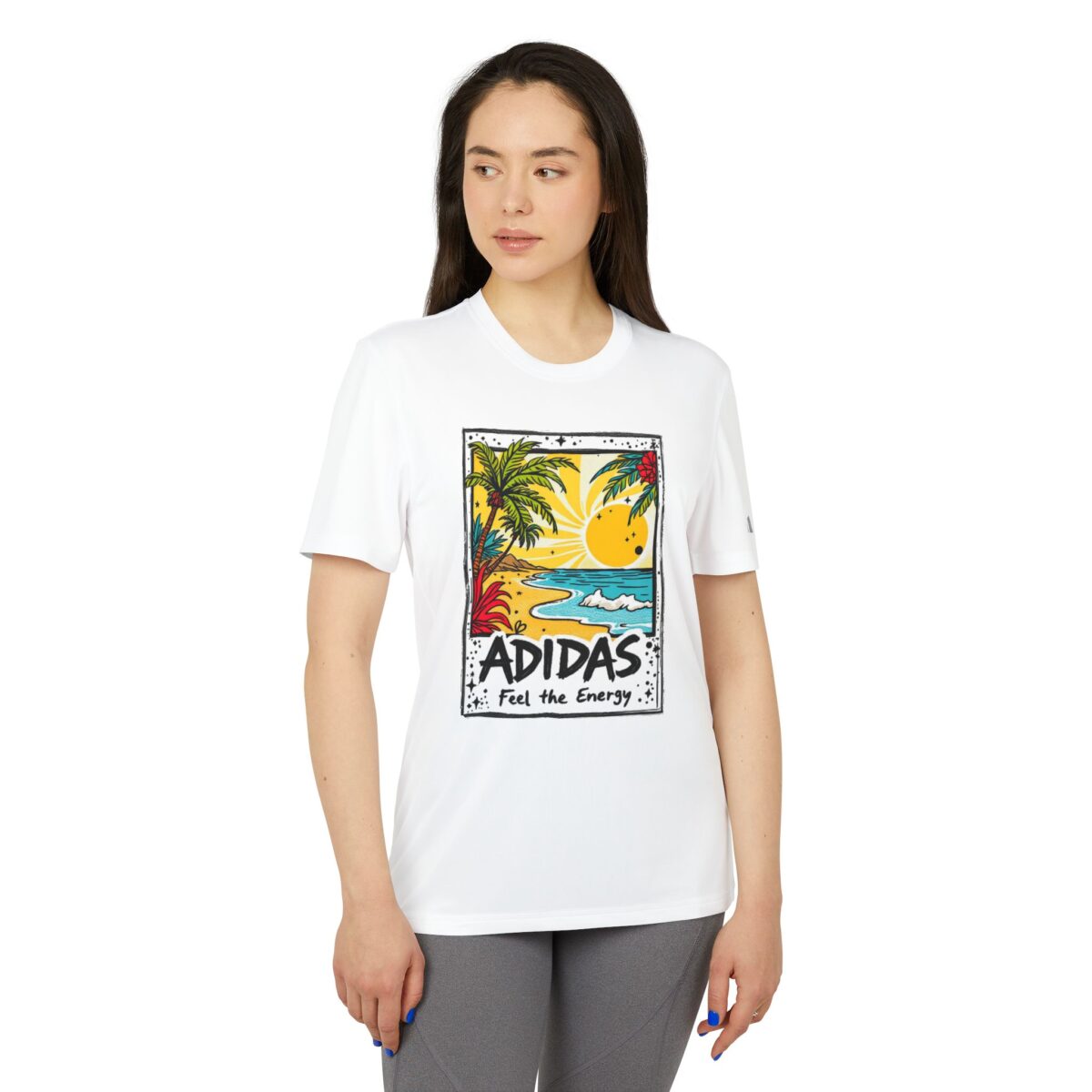 adidas Feel the Energy Unisex Sport T-shirt - Image 3
