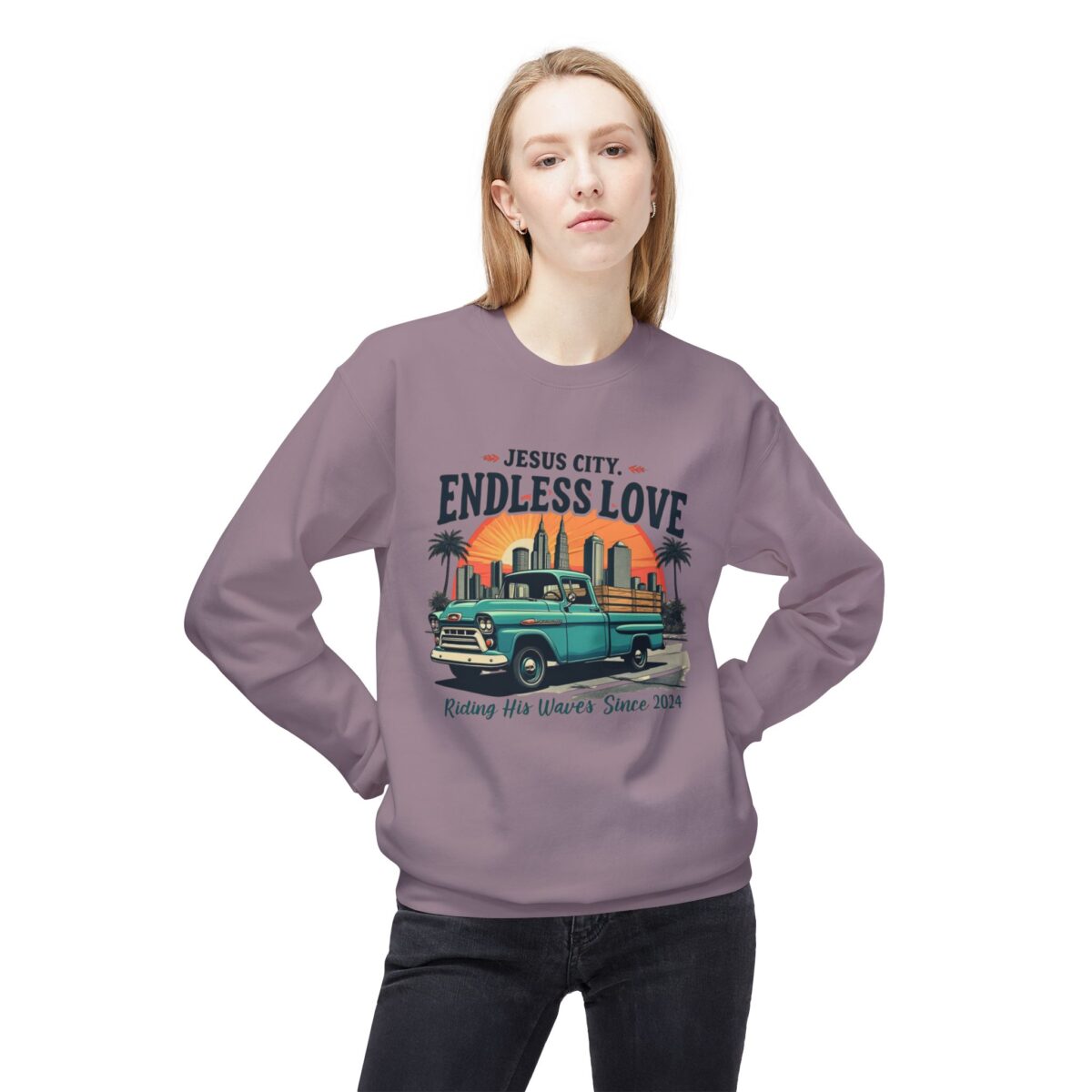 Endless love Unisex Midweight Softstyle Fleece Crewneck Sweatshirt - Image 31