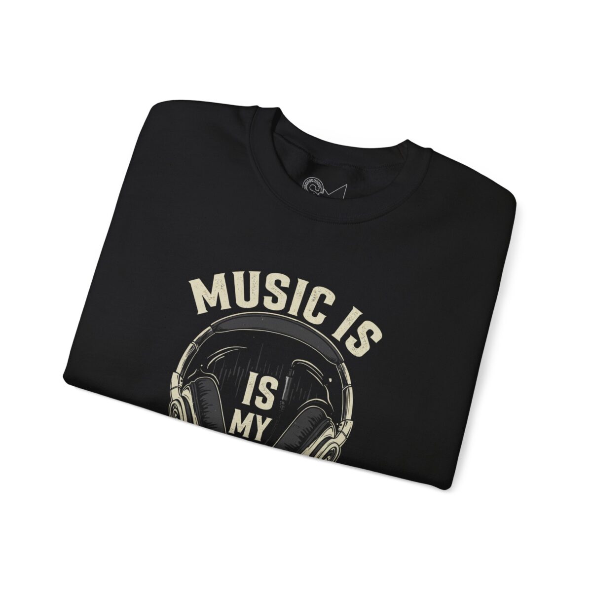 Music is my life Unisex Heavy Blend™ Crewneck Sweatshirt - Image 3