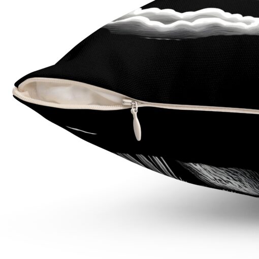 Night watcher Spun Polyester Square Pillow - Image 9