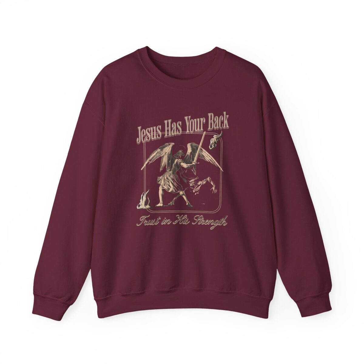 Jeseu has your back Unisex Heavy Blend™ Crewneck Sweatshirt - Image 5
