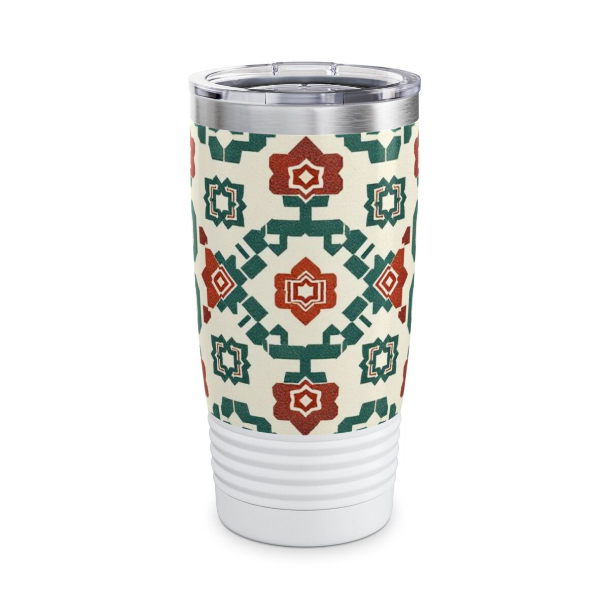 Traditional Korean Geometric Patterns Ringneck Tumbler, 20oz