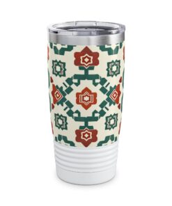 Traditional Korean Geometric Patterns Ringneck Tumbler, 20oz