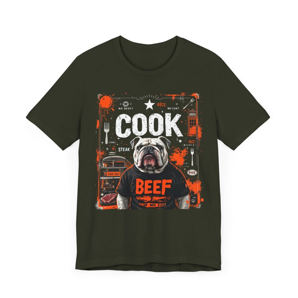 Cook Beef Unisex Jersey Short Sleeve Tee - Image 15