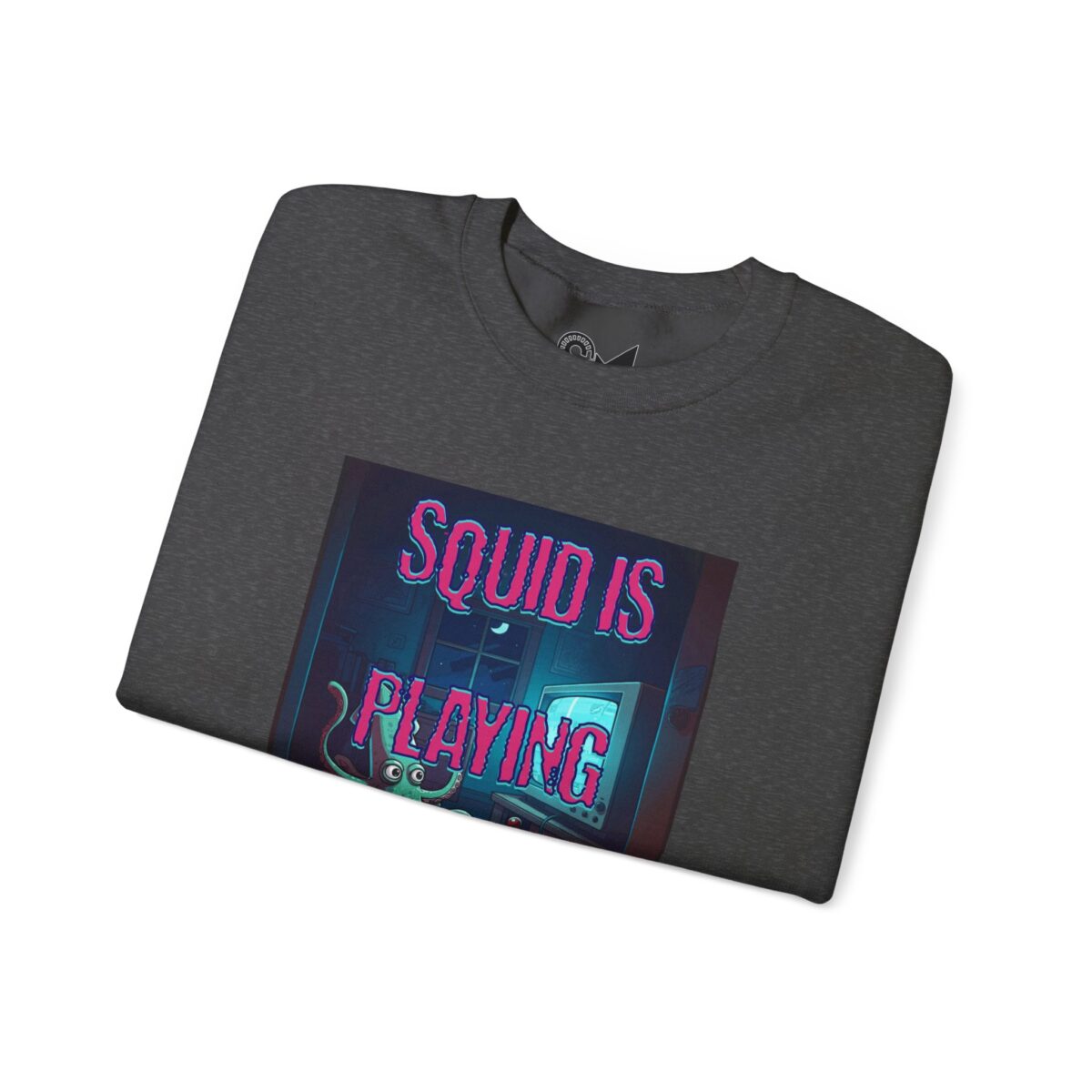 Squid is playing a game Unisex Heavy Blend™ Crewneck Sweatshirt - Image 11