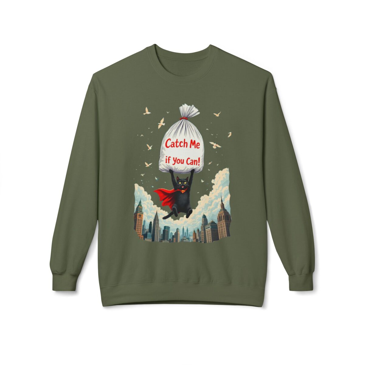Catch me if you can Unisex Midweight Softstyle Fleece Crewneck Sweatshirt - Image 13