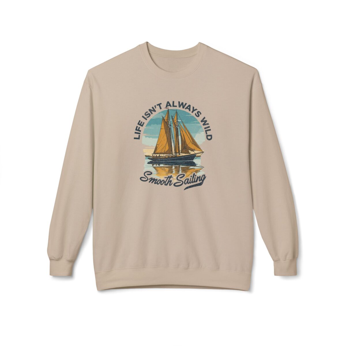 Smooth sailing Unisex Midweight Softstyle Fleece Crewneck Sweatshirt - Image 5