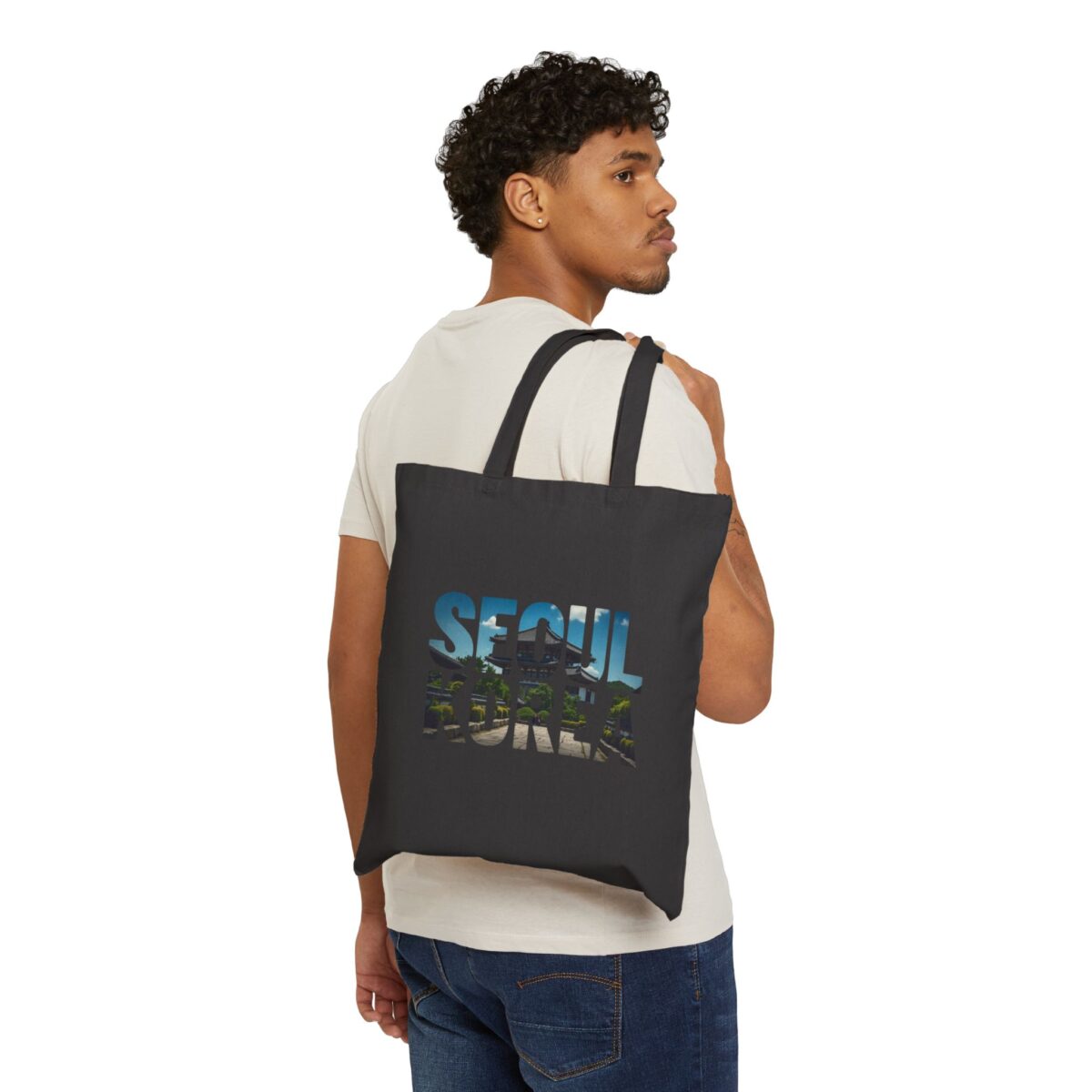 SEOUL KOREA Cotton Canvas Tote Bag - Image 3