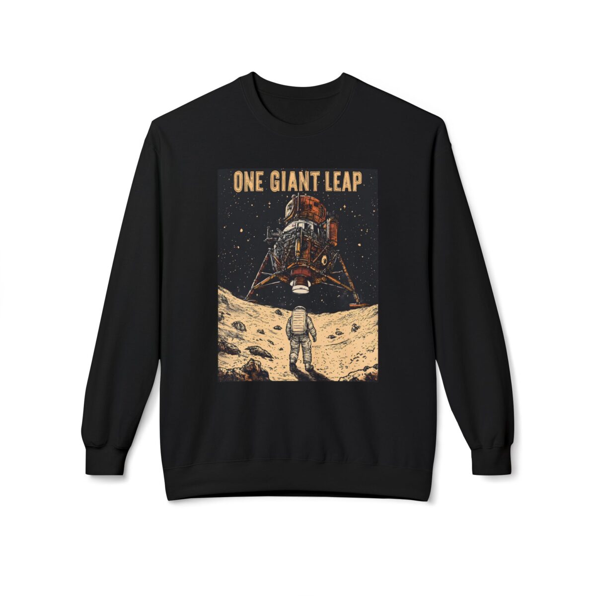 One giant leap Unisex Midweight Softstyle Fleece Crewneck Sweatshirt - Image 5