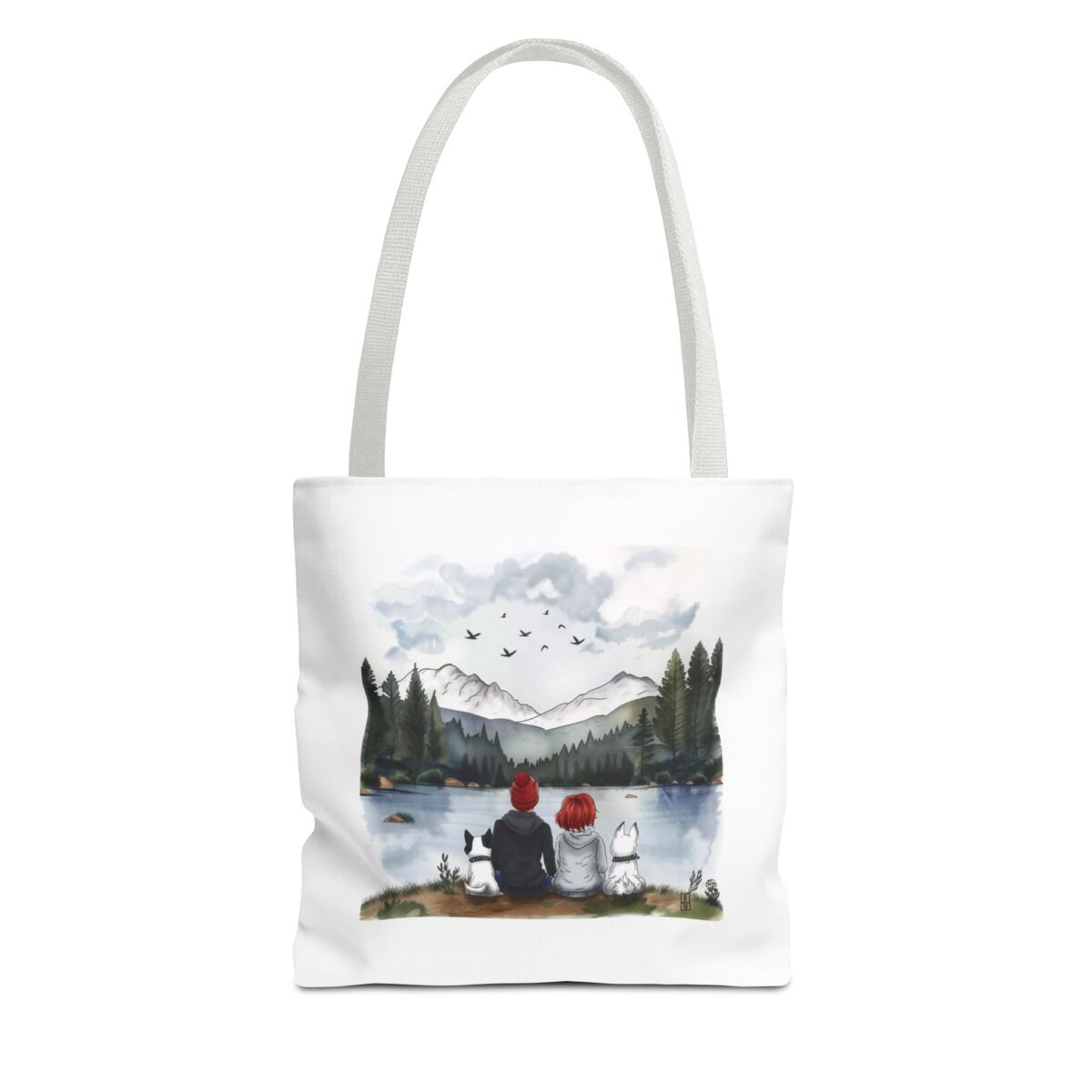 Two dogs, you and me Tote Bag (AOP) - Image 9
