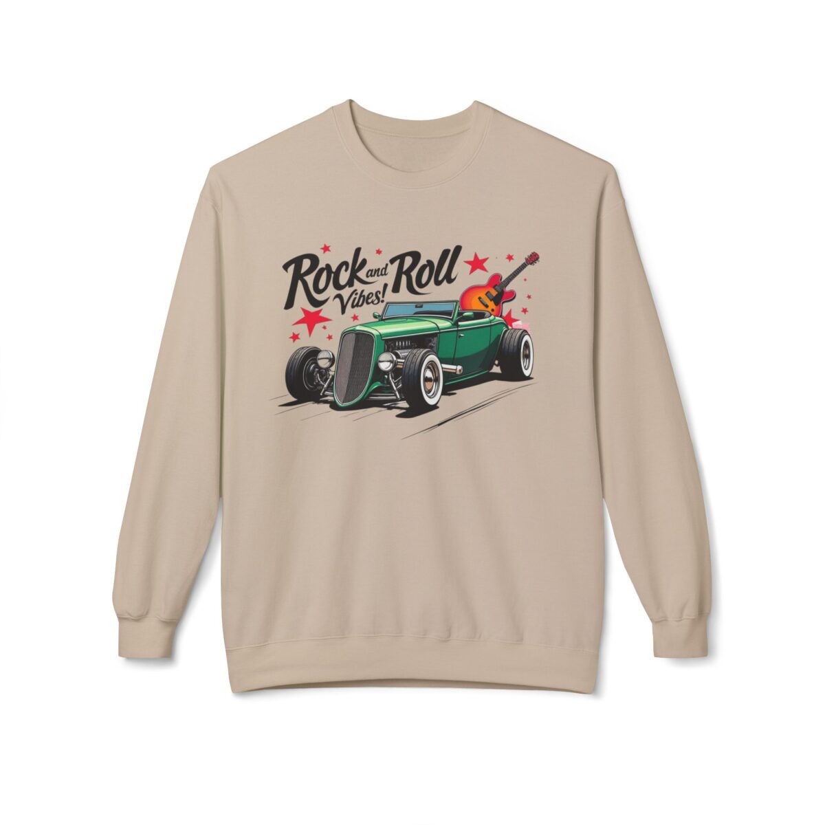Rock & Roll Vibes Unisex Midweight Softstyle Fleece Crewneck Sweatshirt - Image 9