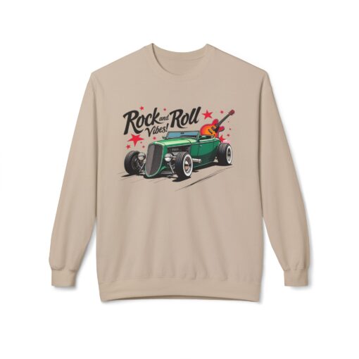 Rock & Roll Vibes Unisex Midweight Softstyle Fleece Crewneck Sweatshirt - Image 9