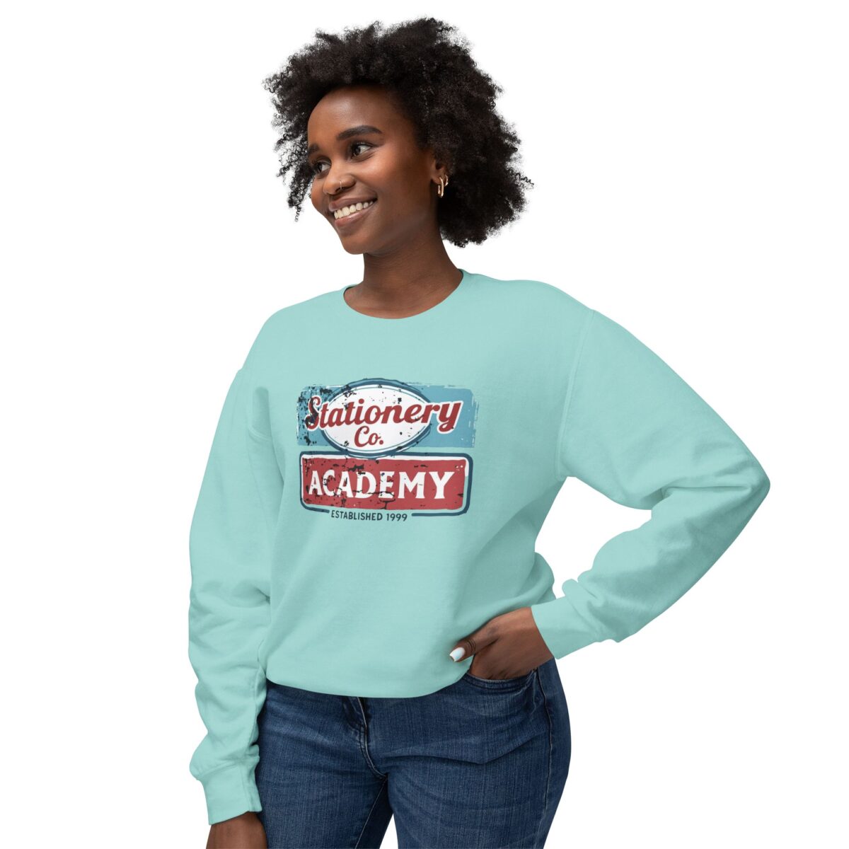 Vintage Sign Unisex Lightweight Crewneck Sweatshirt - Image 27