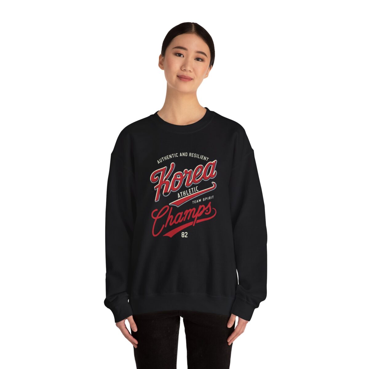 Korea ATHLETIC Unisex Heavy Blend™ Crewneck Sweatshirt - Image 4