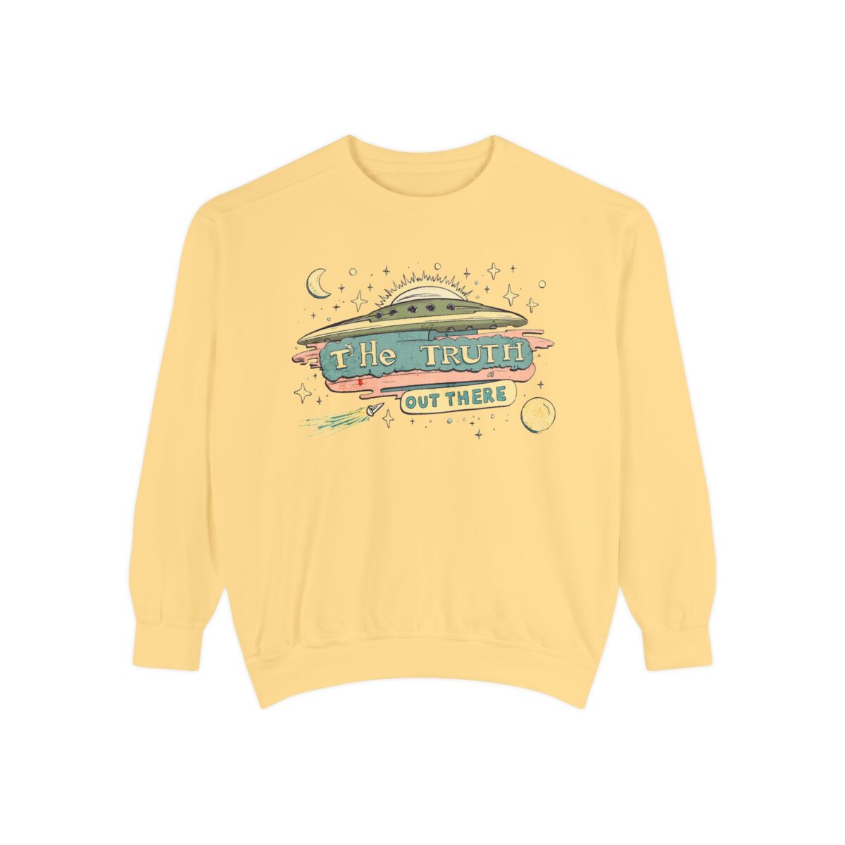 The truth is out there Unisex Garment-Dyed Sweatshirt - Image 9