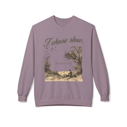 Slow tranquil life Unisex Midweight Softstyle Fleece Crewneck Sweatshirt - Image 17