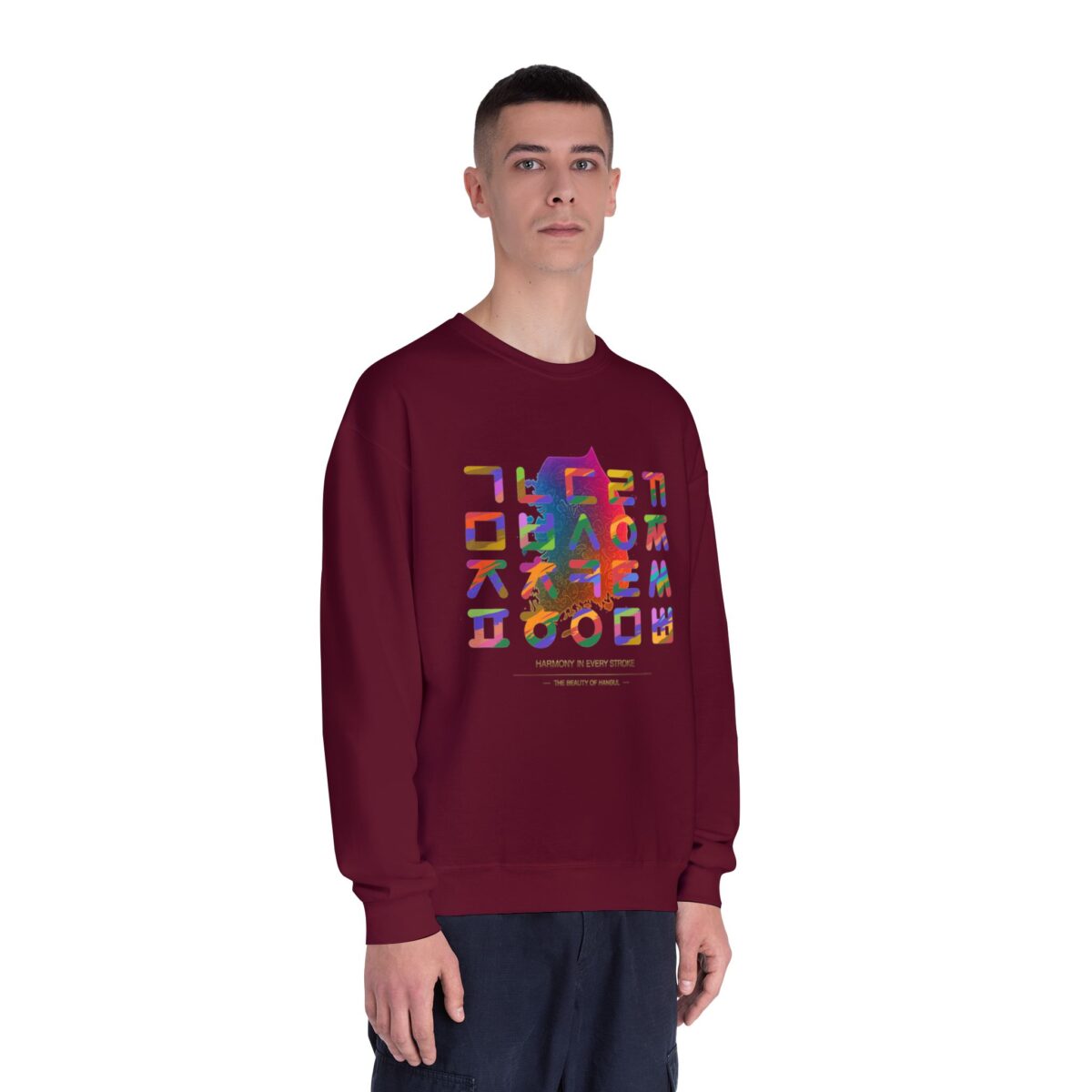 The Beauty of Hangul Unisex NuBlend® Crewneck Sweatshirt - Image 11