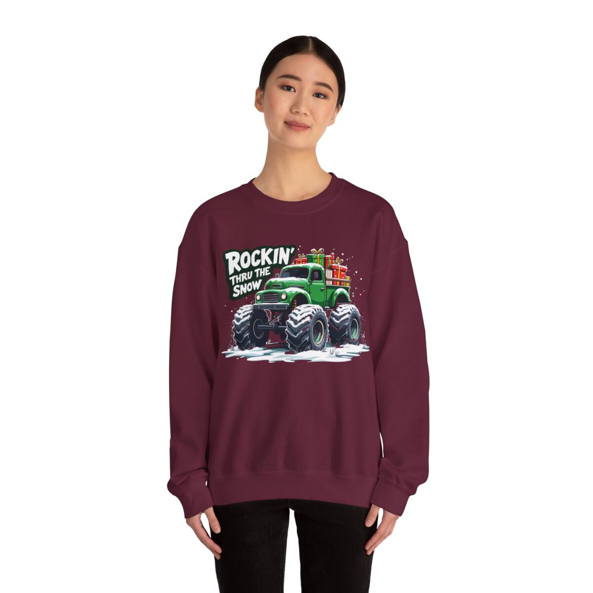 ROCKIN' THRU THE SNOW Unisex Heavy Blend™ Crewneck Sweatshirt - Image 12