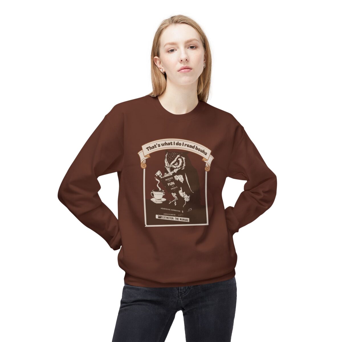 I read books Unisex Midweight Softstyle Fleece Crewneck Sweatshirt - Image 7