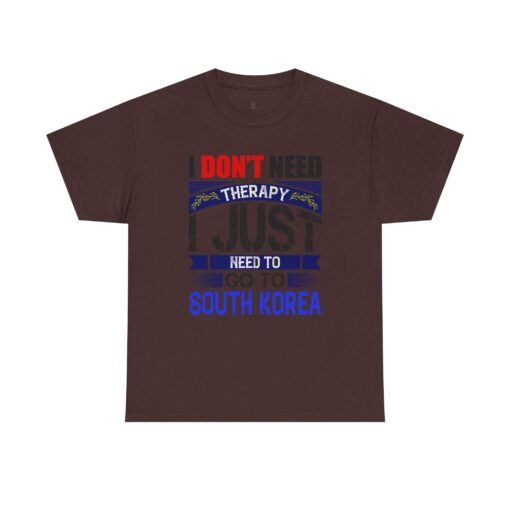 I just need to go to Korea Unisex Heavy Cotton Tee - Image 9