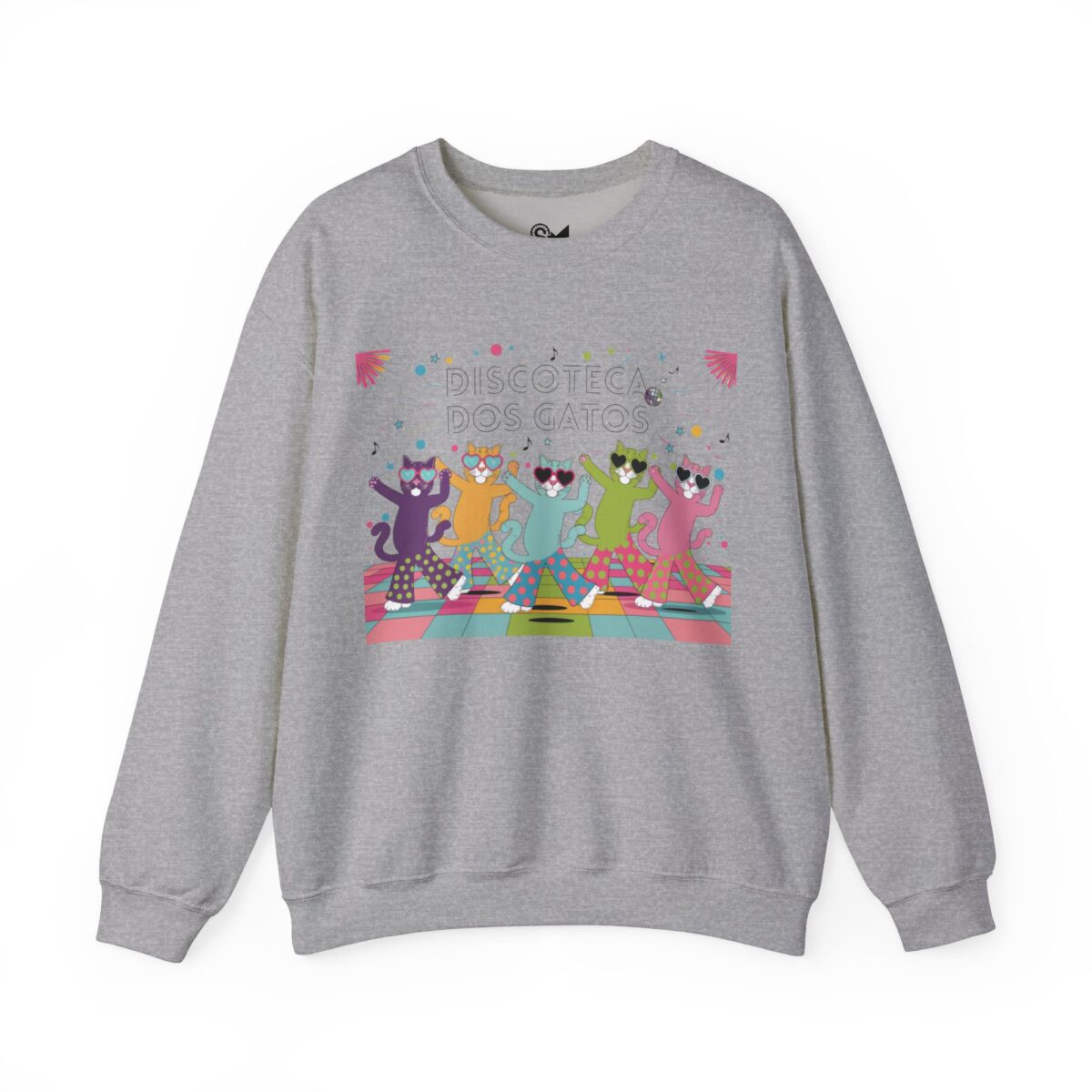 Discoteca dos Gatos Unisex Heavy Blend™ Crewneck Sweatshirt - Image 13