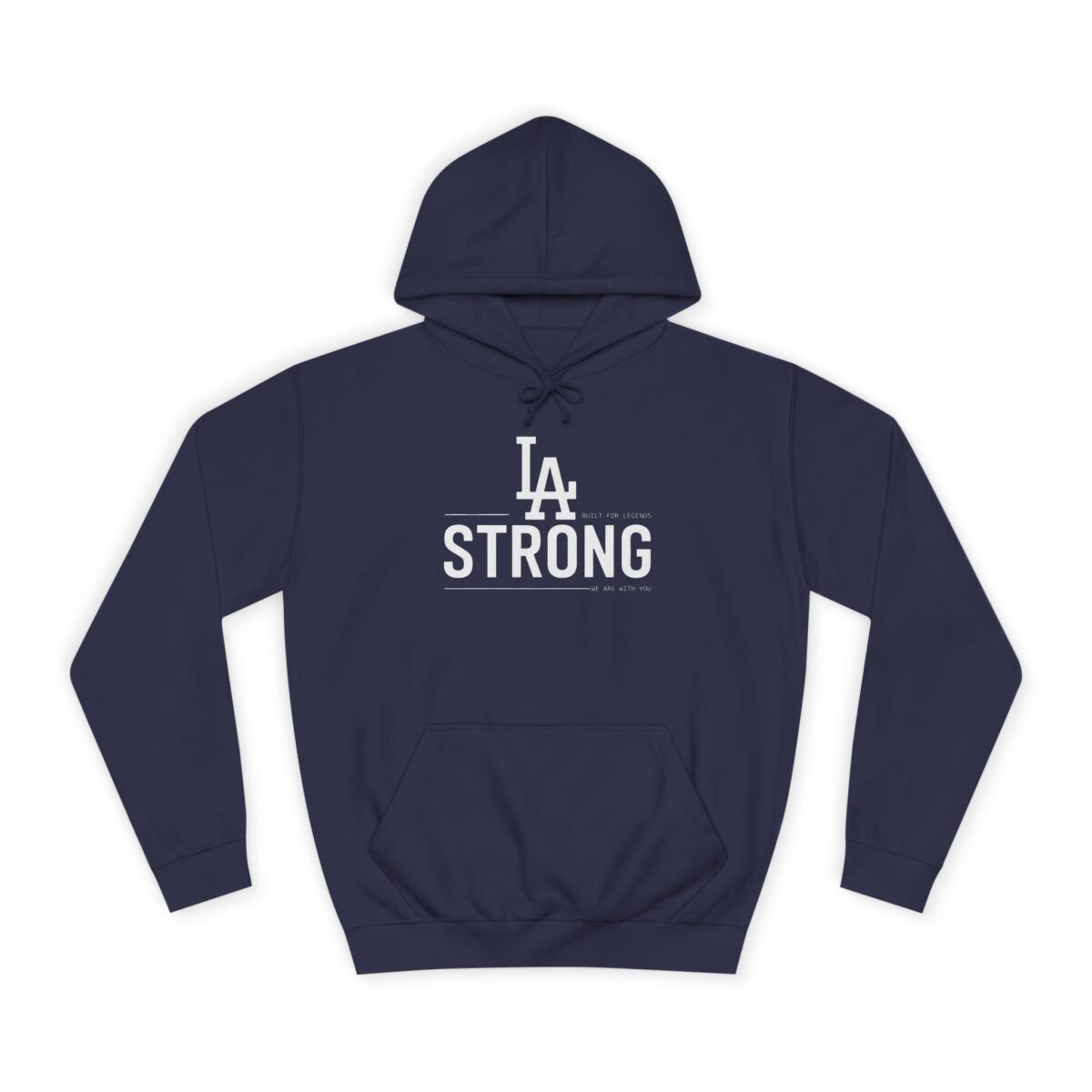 LA STRONG Unisex College Hoodie - Image 9