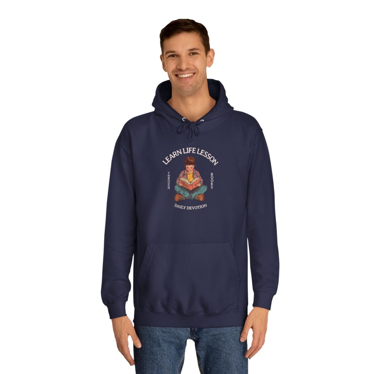 Through books Unisex College Hoodie - Image 23