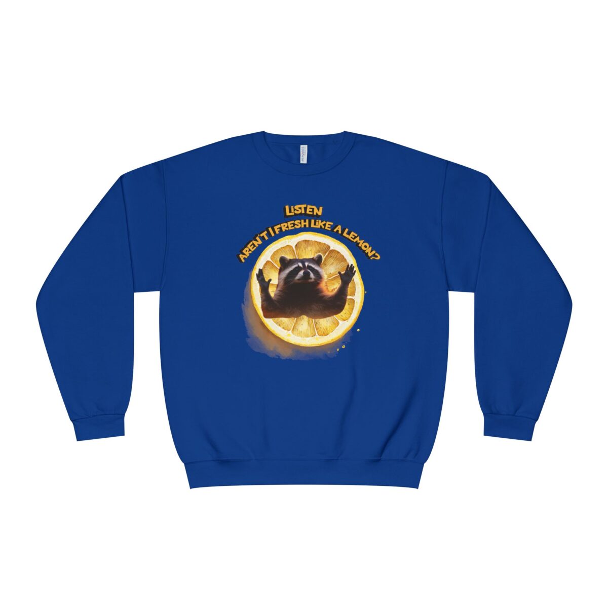 Lemonish racoon Unisex NuBlend® Crewneck Sweatshirt - Image 25