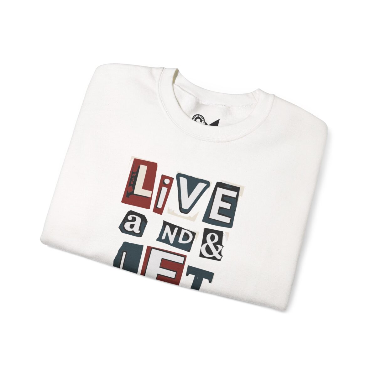 Live and let go Unisex Heavy Blend™ Crewneck Sweatshirt - Image 3