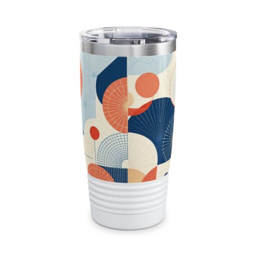 Contemporary Korean Geometric Motifs Ringneck Tumbler, 20oz - Image 3