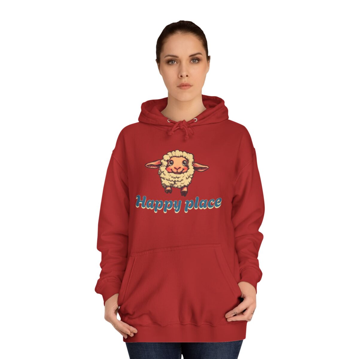 Happy place Unisex College Hoodie - Image 40