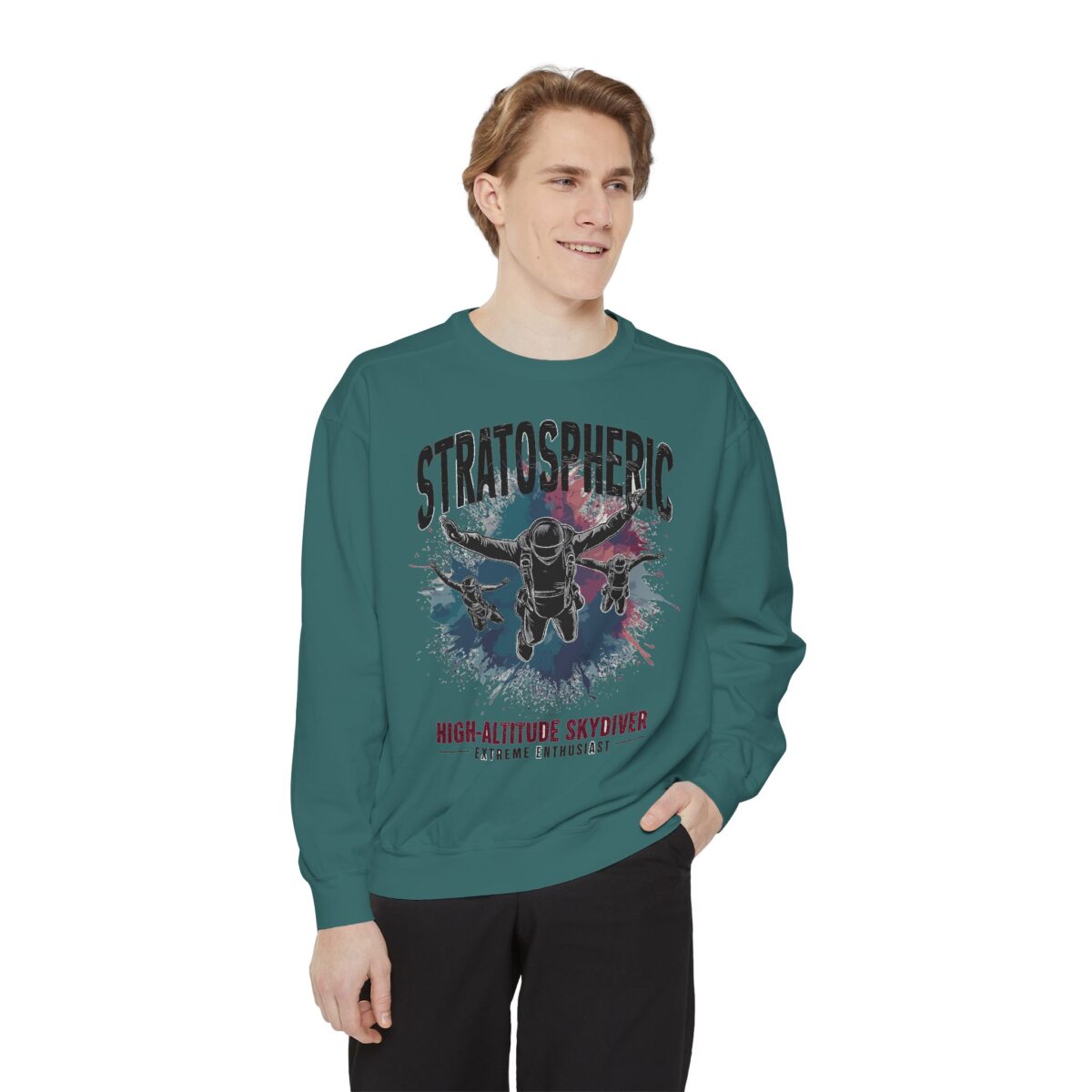 Sky Diver Unisex Garment-Dyed Sweatshirt - Image 15