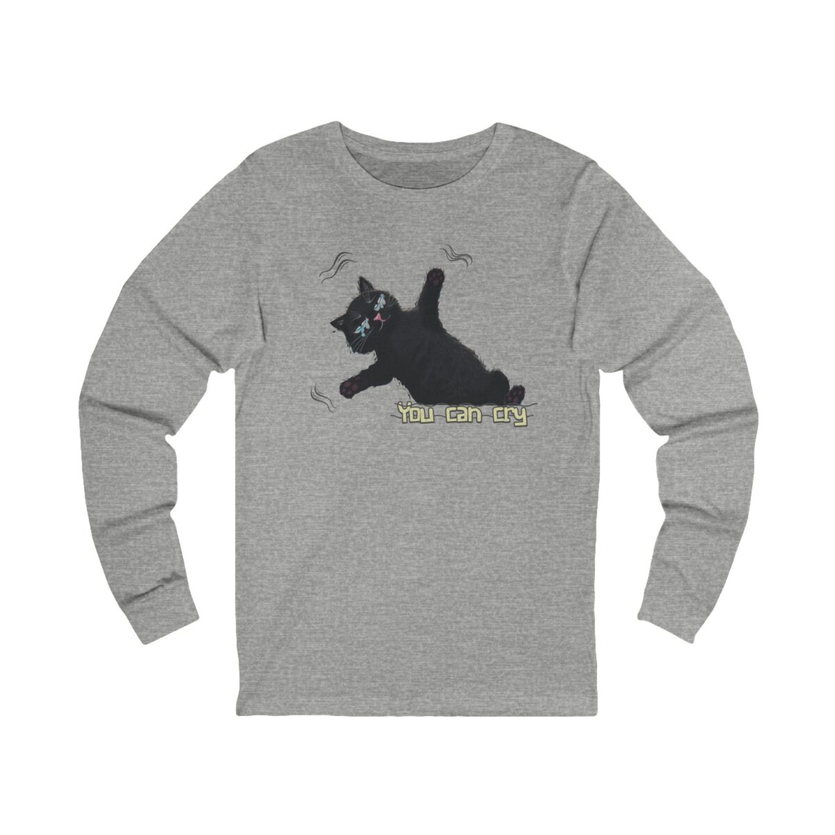 You can cry Unisex Jersey Long Sleeve Tee - Image 7