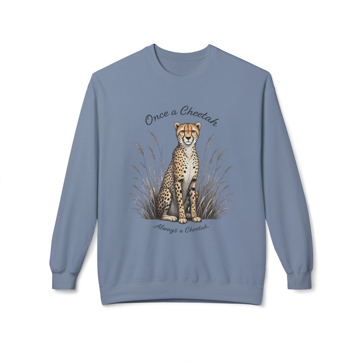 Always a cheetah Unisex Midweight Softstyle Fleece Crewneck Sweatshirt - Image 13
